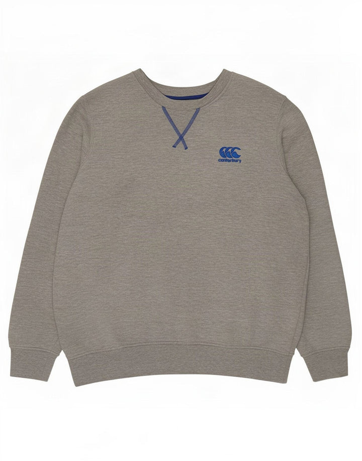 Canterbury sweatshirt til mænd, stor grå bomuld