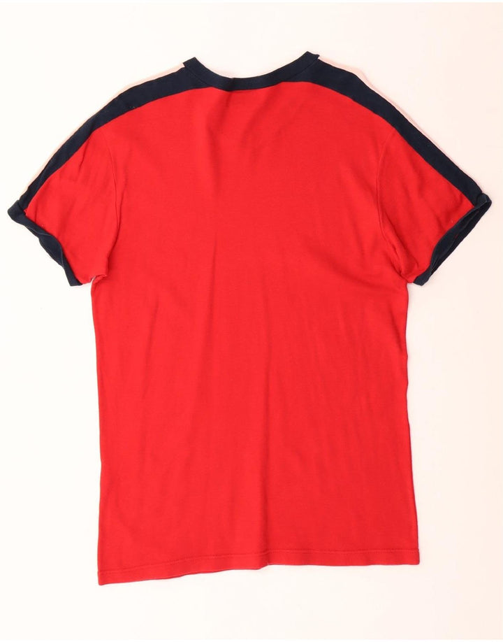 CHAMPION Mens T-Shirt Top 2XL Red Colourblock Cotton