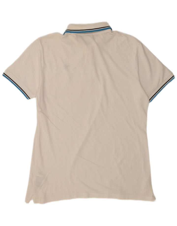 Diadora herre poloshirt XL hvid bomuld