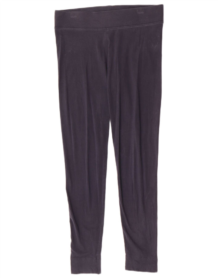 Marks & Spencer Dame Leggings UK 12 Medium Navy Blue Bomuld