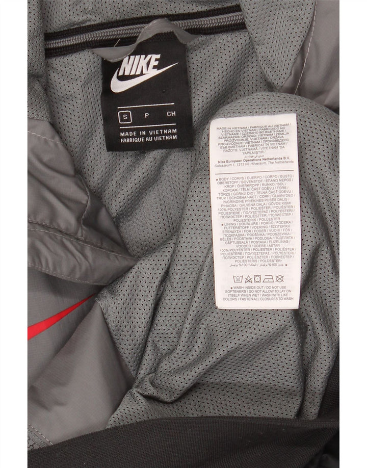 Nike Liverpool hættetrøje med lynlås til mænd Small Black Colourblock Polyester