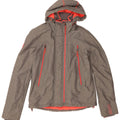 SUPERDRY Womens Hooded Windbreaker Jacket US 8 Medium Grey Nylon