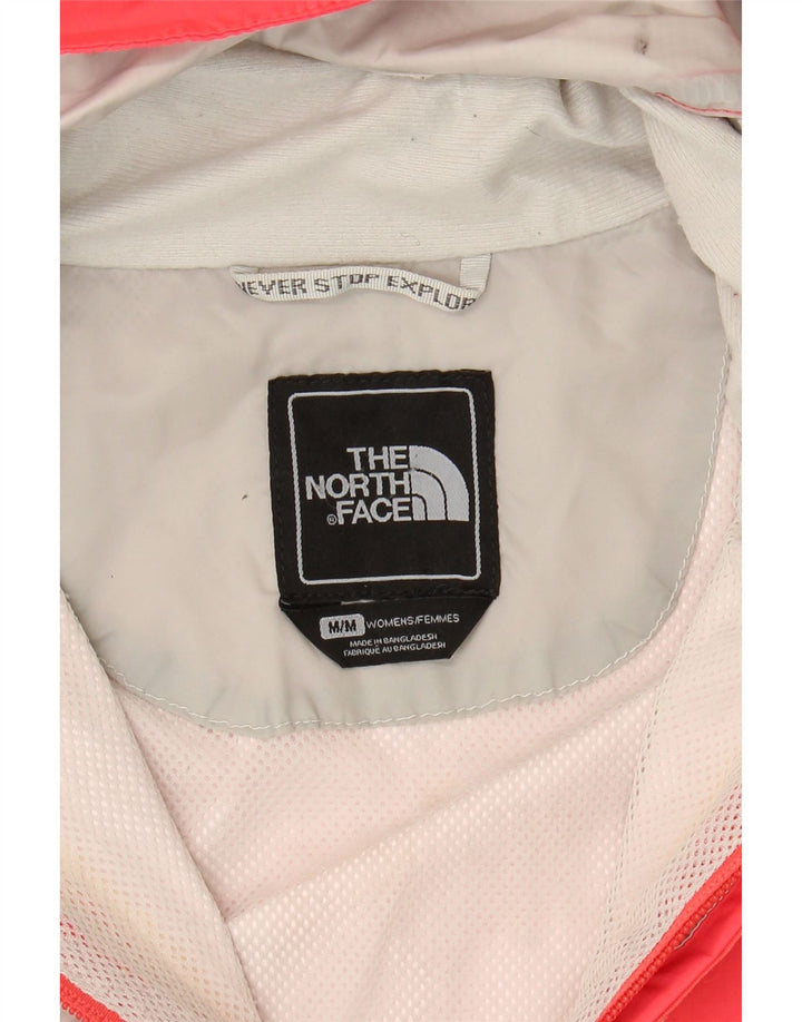THE NORTH FACE Womens Hooded Rain Jacket UK 14 Medium Pink Polyester Vintage The North Face and Second-Hand The North Face from Messina Hembry 