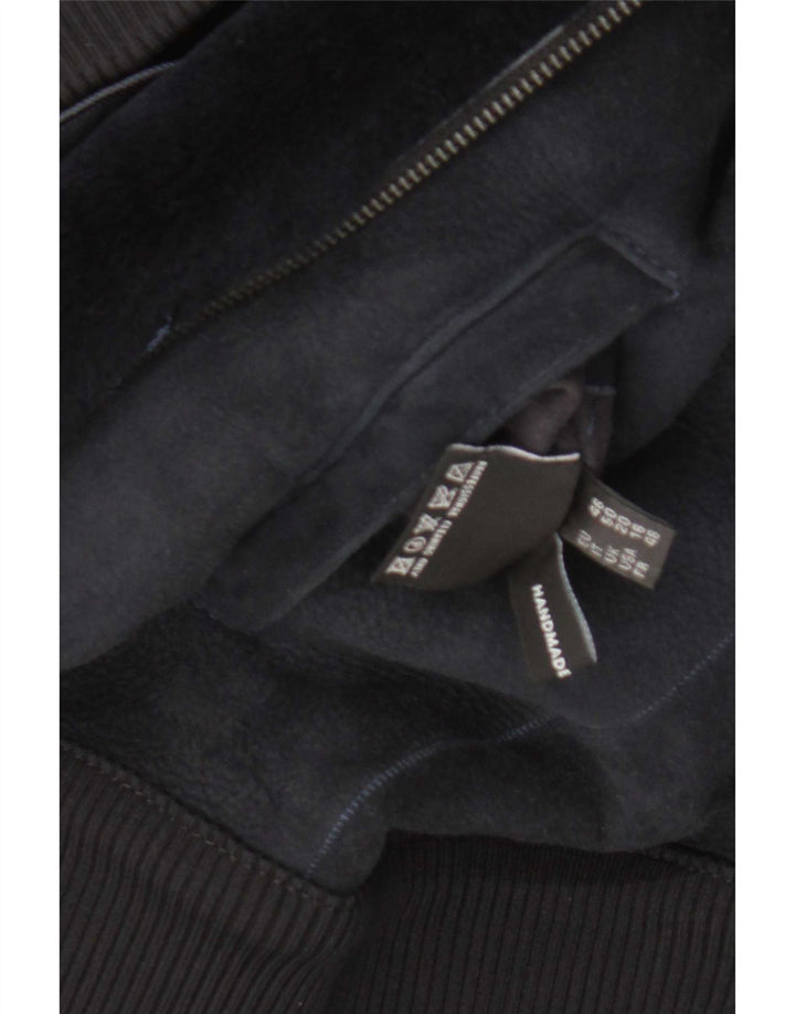 CPL1953 Dame Bomber Shearling Jacket UK 20 2XL Navy Blue Shearling