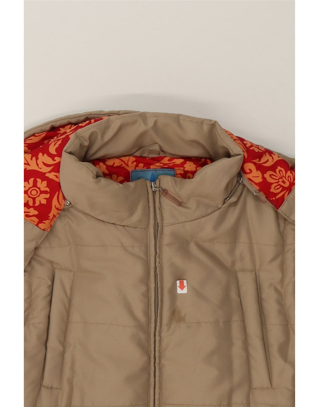 PACO Womens Hooded Padded Gilet UK 18 XL Beige Polyester Vintage Paco and Second-Hand Paco from Messina Hembry 