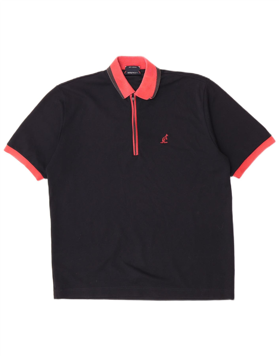 AUSTRALIAN L'ALPINA Rugby Polo Shirt til mænd IT 50 Medium Sort Polyester