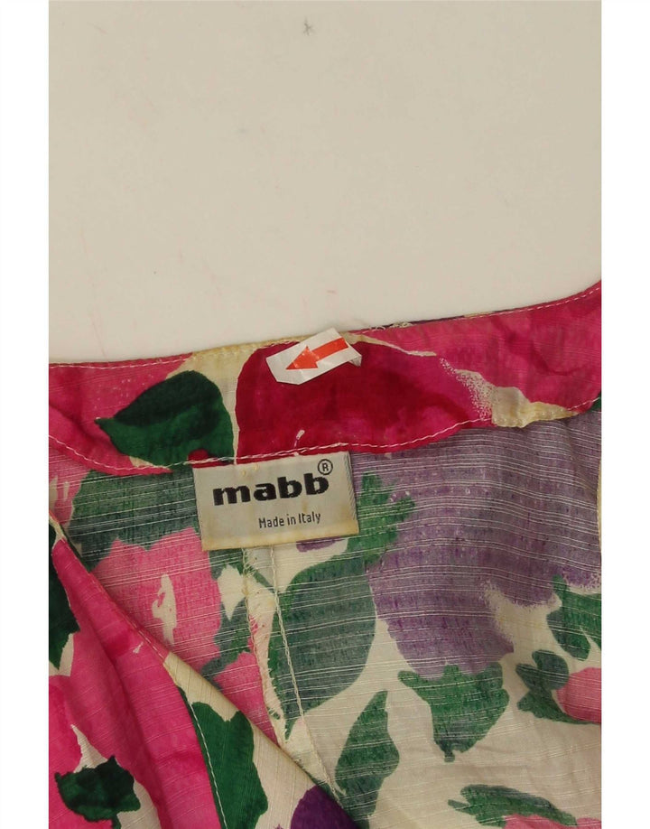 mabb Dame 4-knaps blazerjakke IT 42 Medium Multicolored Floral