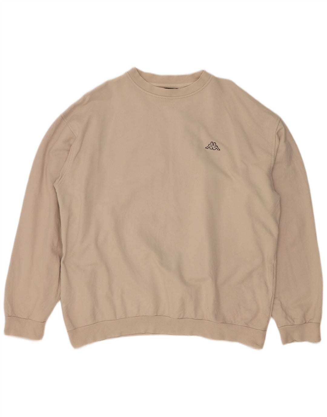 Kappa Herre Sweatshirt Jumper 2XL Beige Bomuld