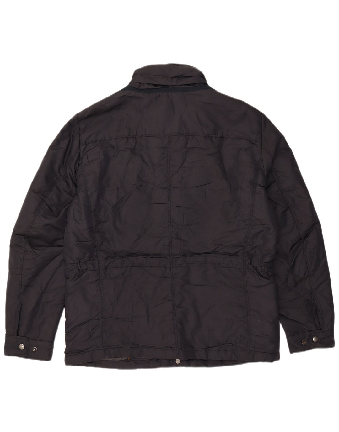 Geox Herre Hooded Utility Jacket UK 40 Large Navy Blue Polyamide