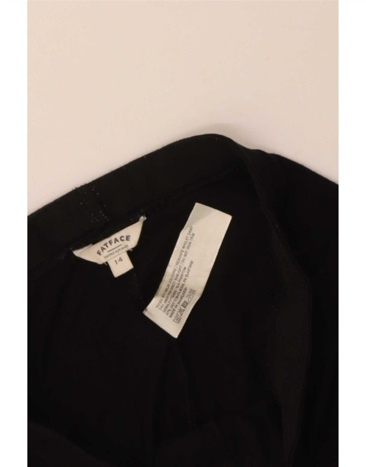 Fat Face Dame Leggings UK 14 Medium Sort Bomuld