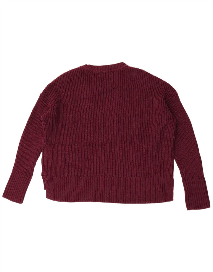 Marks & Spencer Dame sweater med rund hals DK 14 Medium Maroon