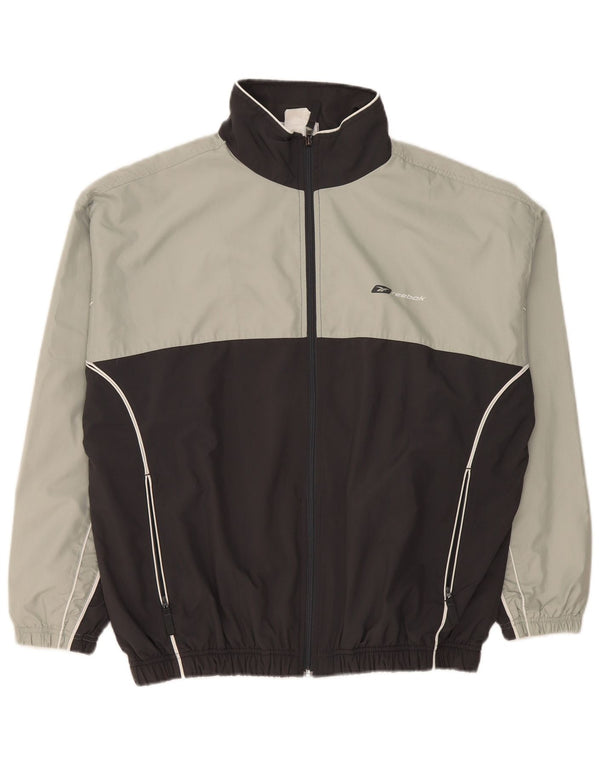 Reebok Herre Loose Fit træningsdragt Topjakke Medium Grey Colourblock