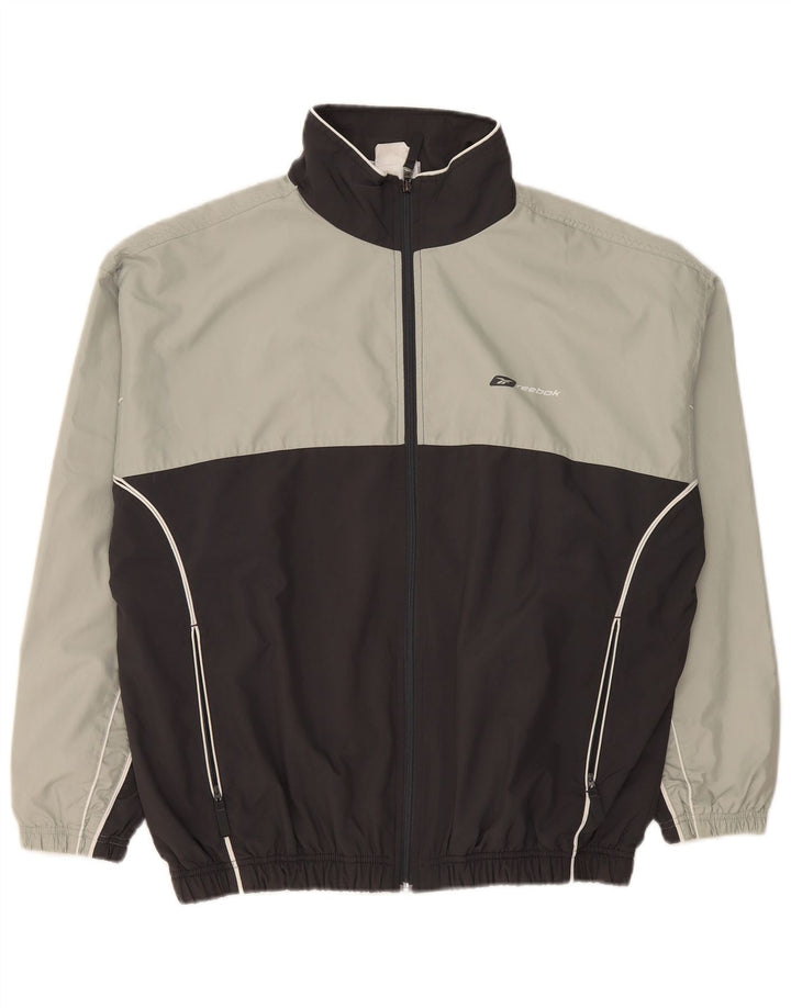 Reebok Herre Loose Fit træningsdragt Topjakke Medium Grey Colourblock