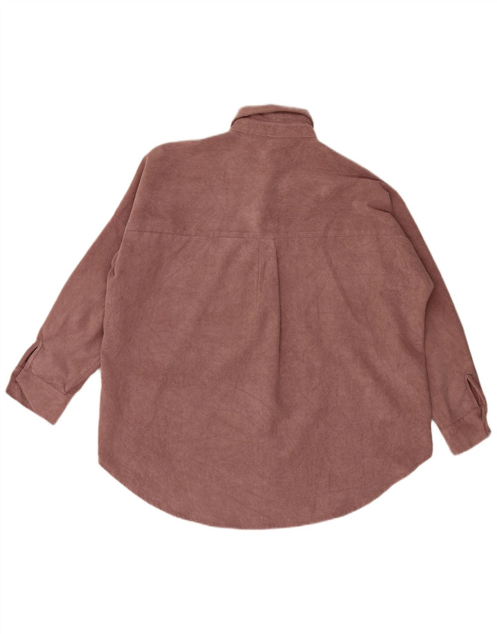 Zara Herre Corduroy Loose Fit skjorte Medium Pink Polyester