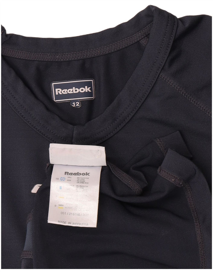 Reebok Boys T-Shirt Top 11-12 år Grå Colourblock Polyester