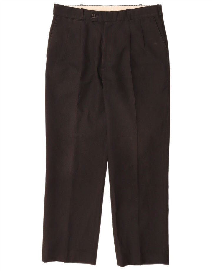 Farah Herre Pegged Suit Bukser W34 L31 Sort Polyester