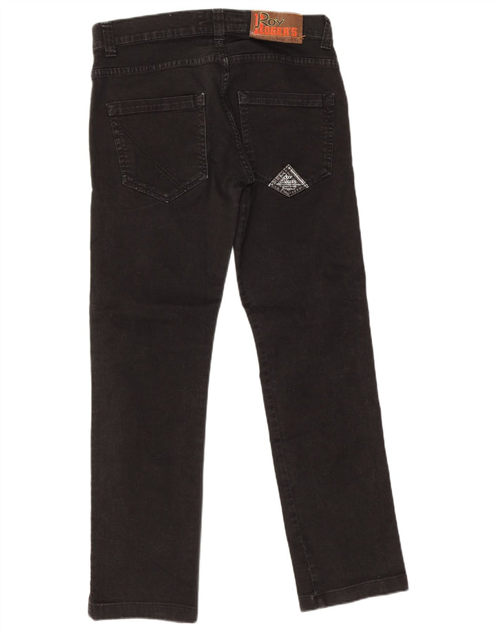 Roy Rogers Straight Jeans til mænd W33 L30 Sort bomuld