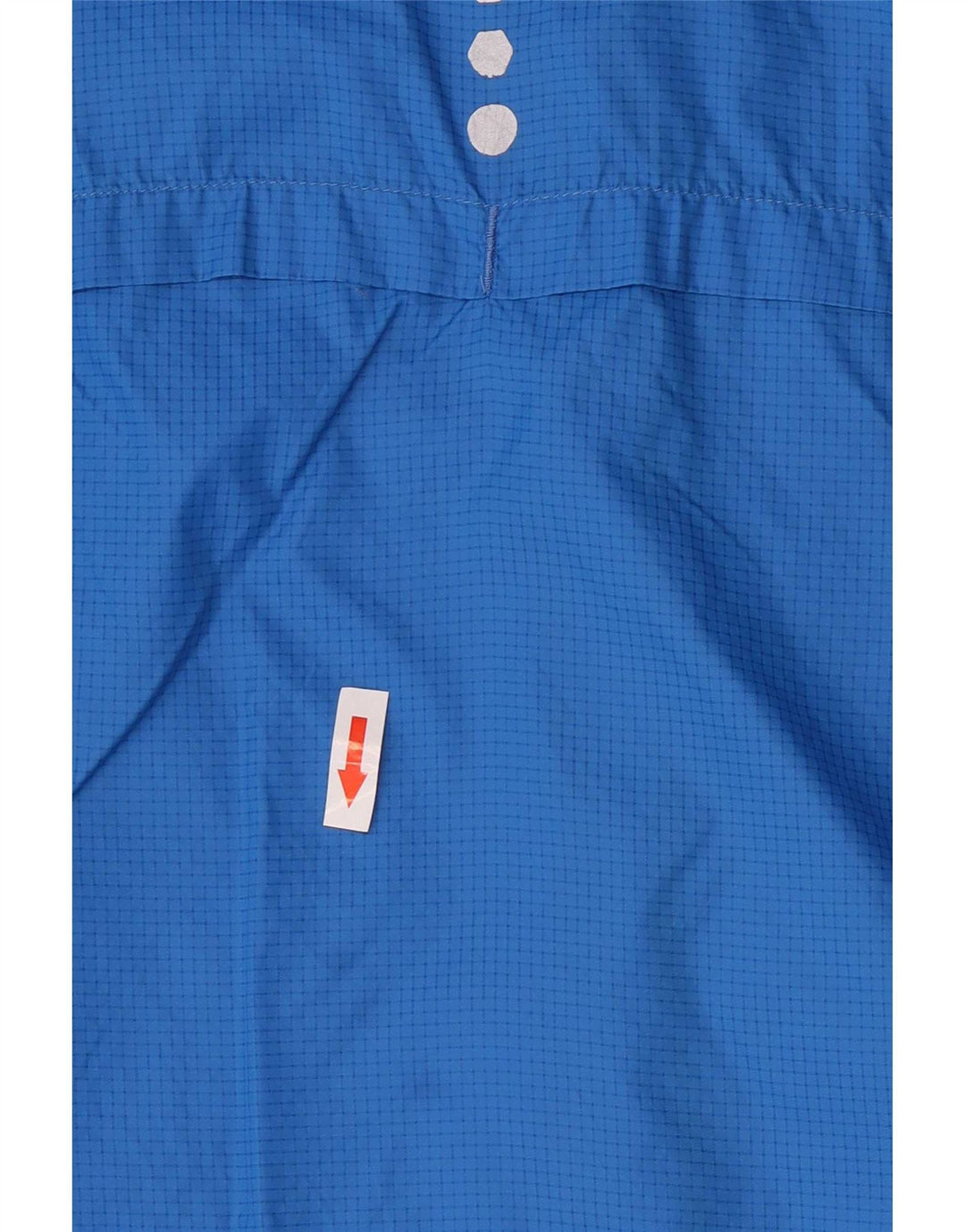 Puma Regnjakke med hætte til mænd UK 42 XL blå ternet nylon