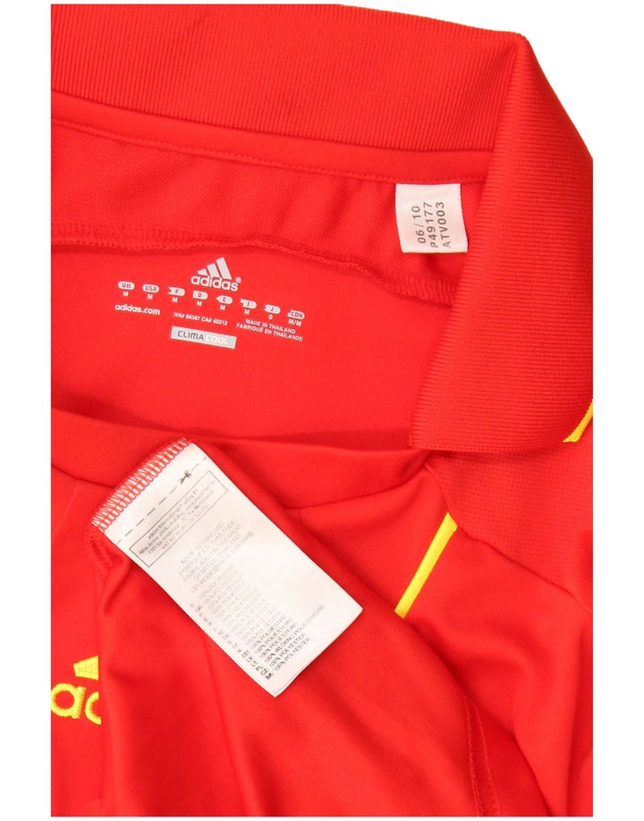 ADIDAS Climacool poloshirt til mænd Medium Rød Colourblock Polyester