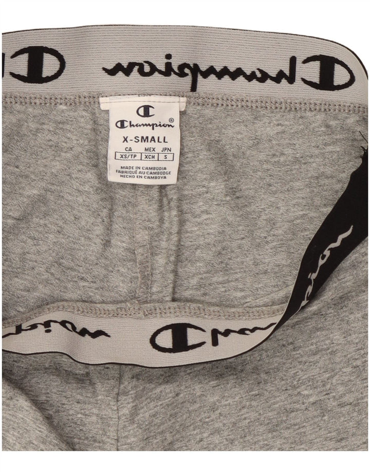 Champion Kvinder Grafiske Leggings UK 4 XS Grå Flecked