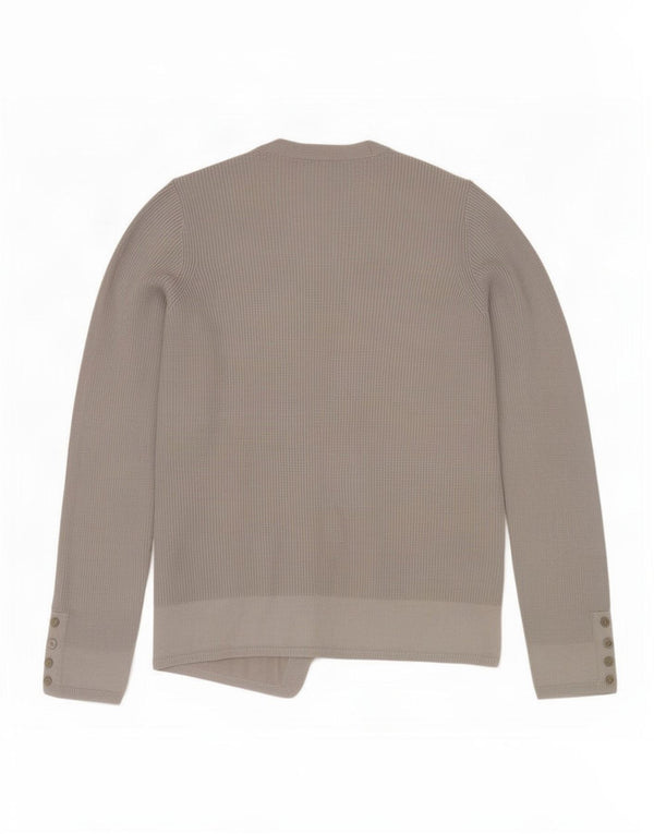Marks & Spencer Dame Per Una Åben Cardigan Sweater UK 8 Lille Grå