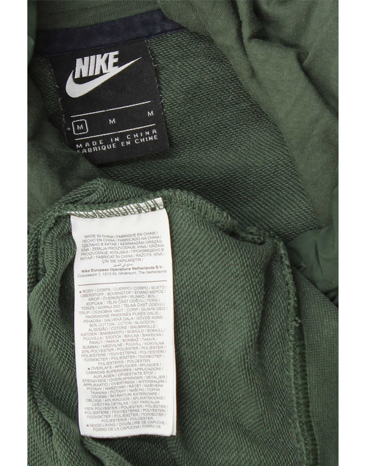 Nike grafisk hættetrøje til mænd mellemgrøn bomuld