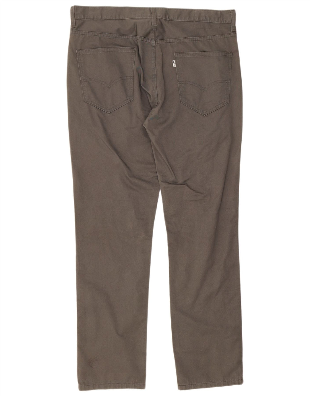 Levi's Straight Chino-bukser til mænd W36 L32 Grå bomuld