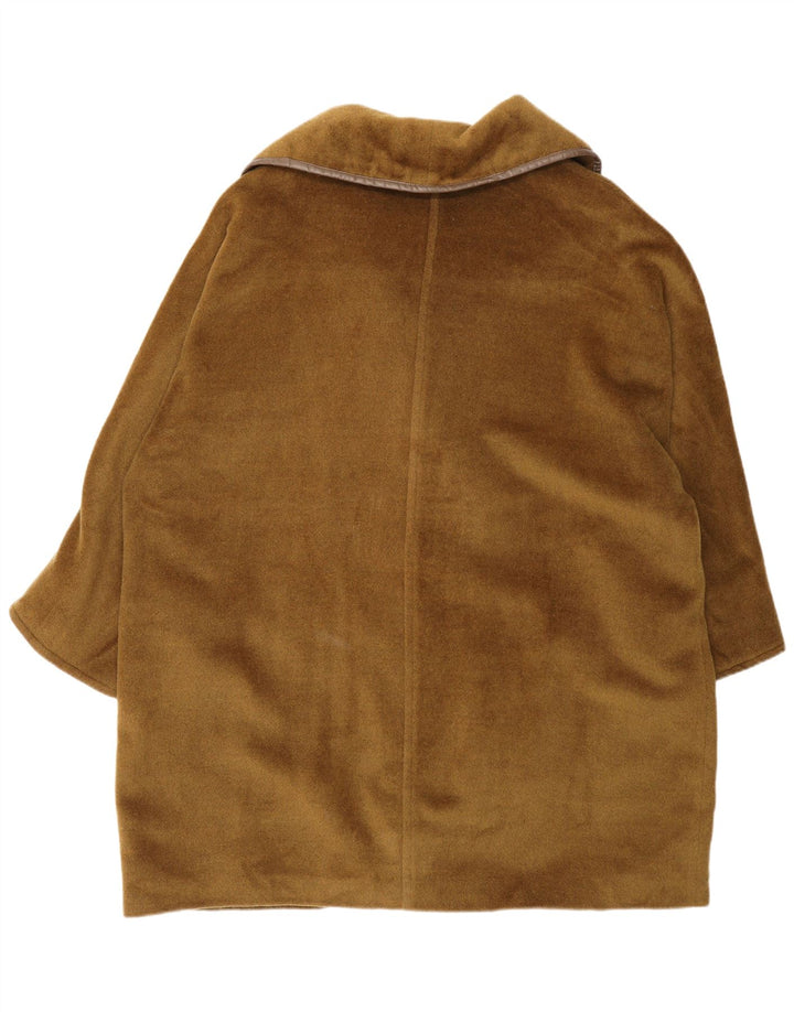 Max Mara Dame Oversized Dobbeltradet Frakke UK 12 Medium Khaki