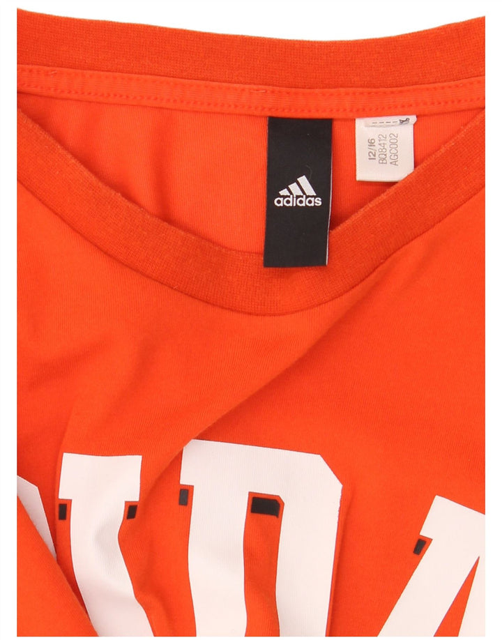 Adidas Grafisk T-shirt top til mænd, stor orange