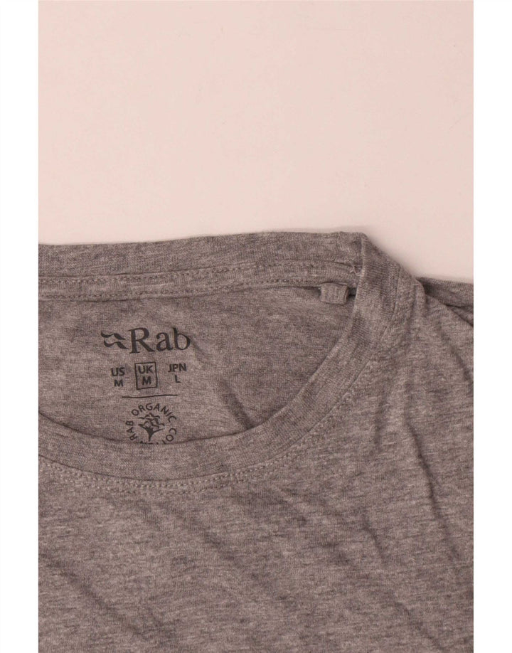 Rab Herre Grafisk T-Shirt Top Medium Grå