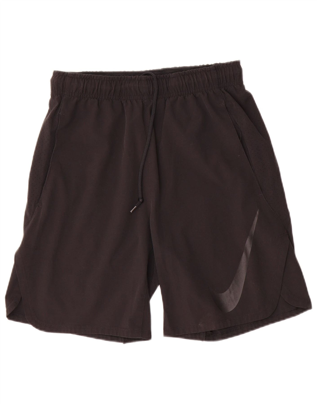 Nike Herre Dri Fit grafiske sportsshorts Små sorte polyester