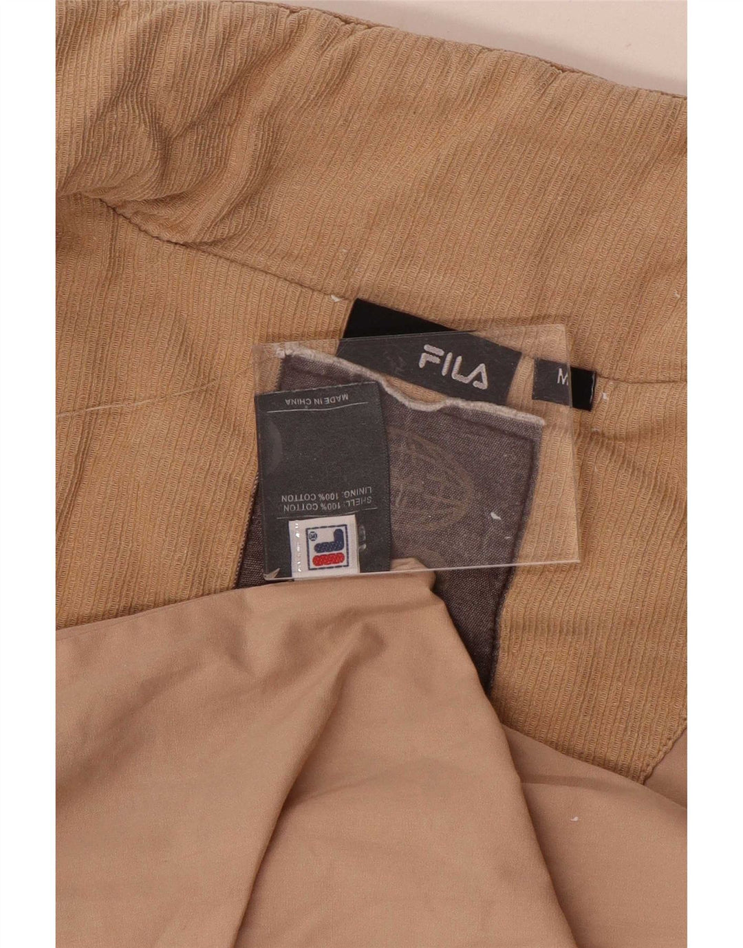 Fila Herre Polstret Gilet UK 38 Medium Beige Bomuld