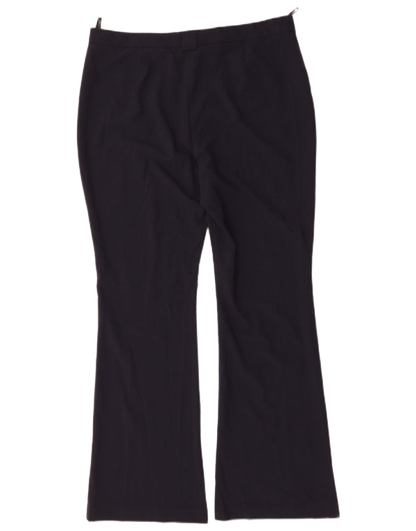 Marks & Spencer Kvinder Højtaljede Casual Bukser UK 16 Large W36 L32 Navy