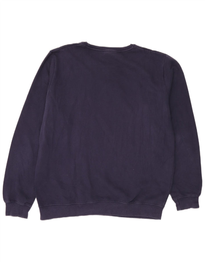 Lotto Herre grafisk sweatshirt jumper 2XL marineblå bomuld