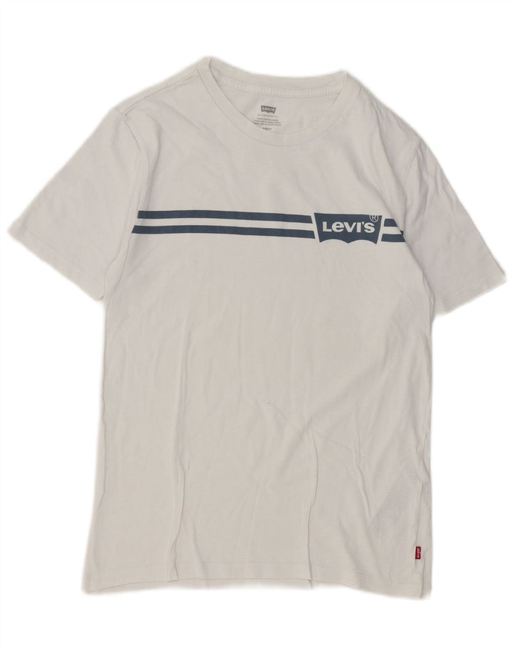 Levi's Herre grafisk T-shirt Top Lille hvid bomuld