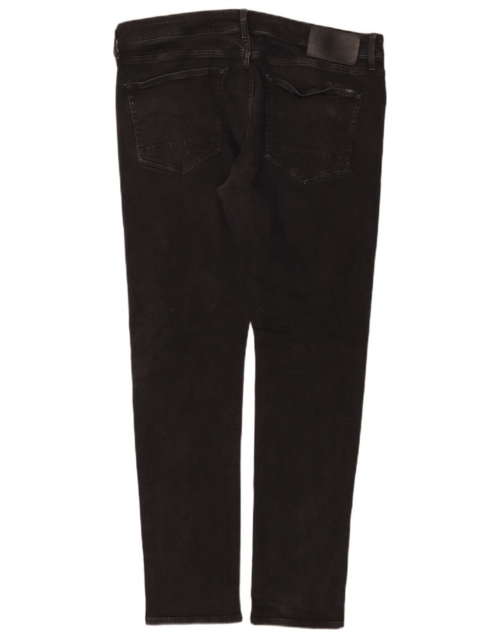 G-Star Herre 3301 Slim Jeans W38 L34 Sort Bomuld