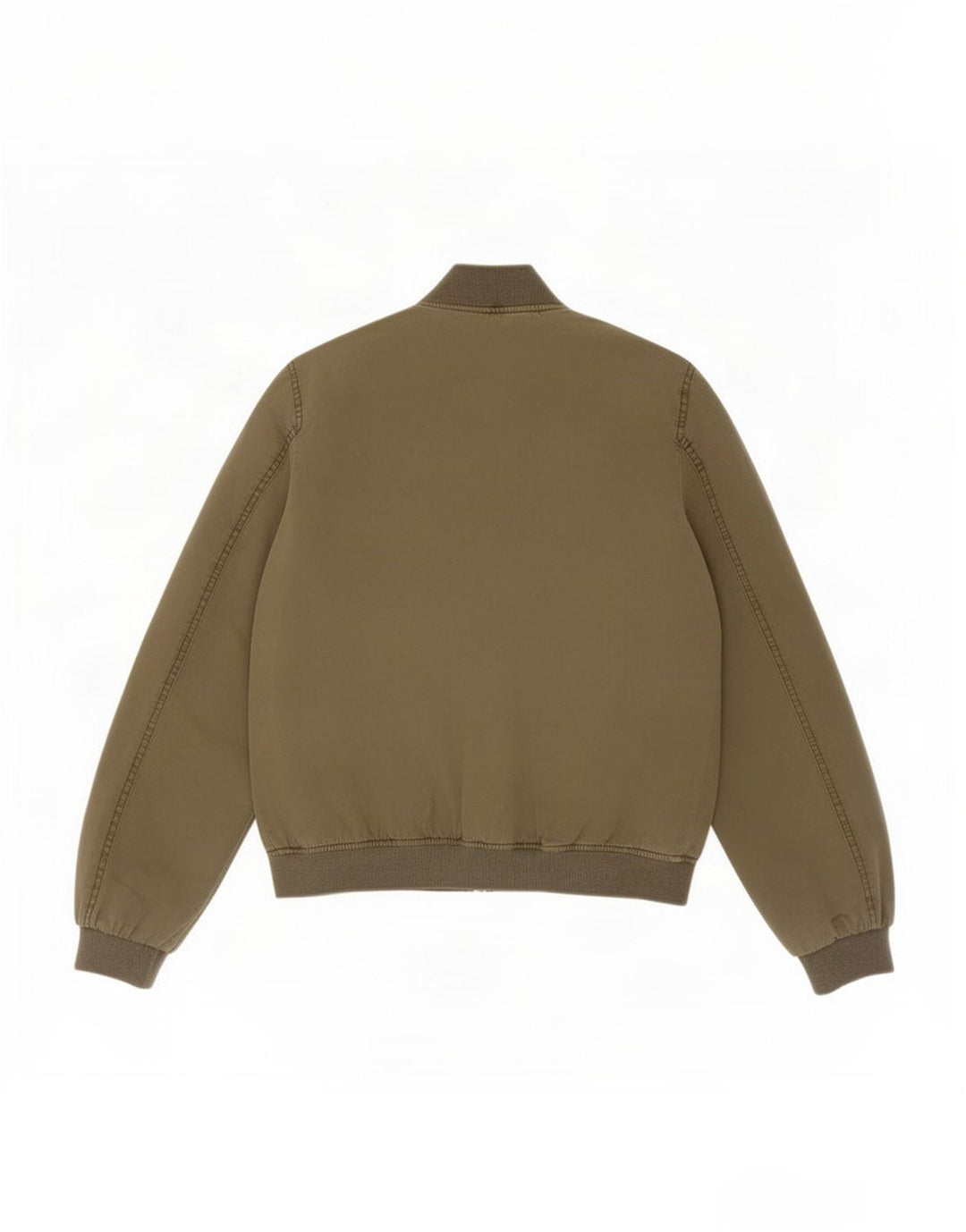 Zara Herre Bomber Jacket UK 36 Small Khaki Cotton