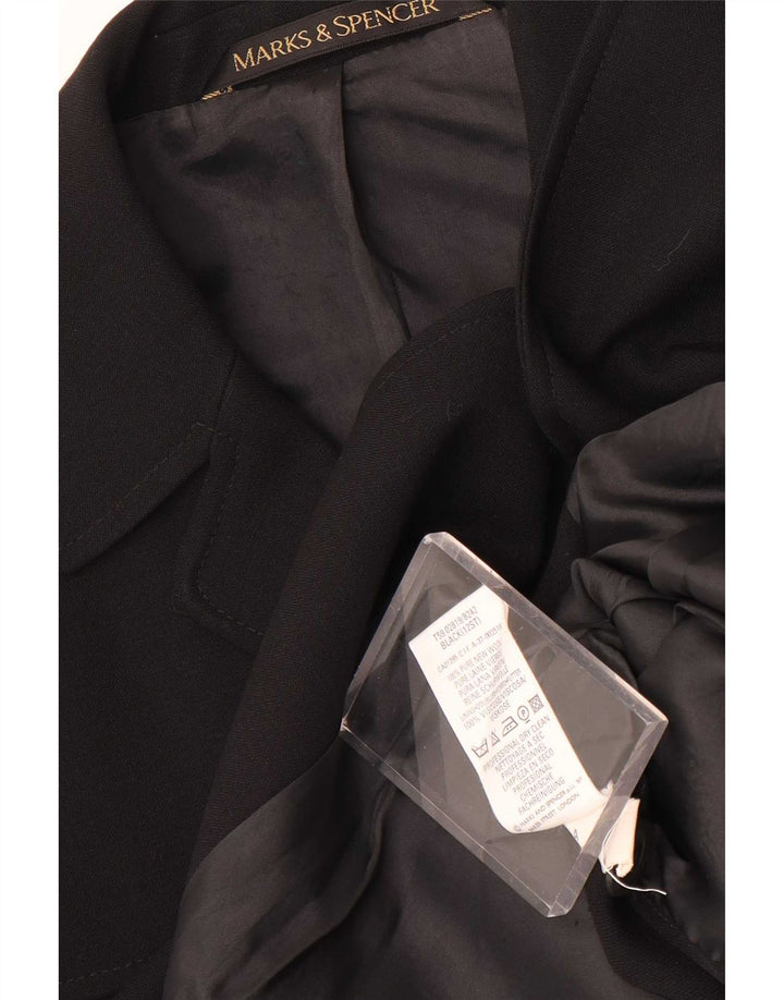 Marks & Spencer Dame St. Michael Blazer Jacket UK 12 Medium Black