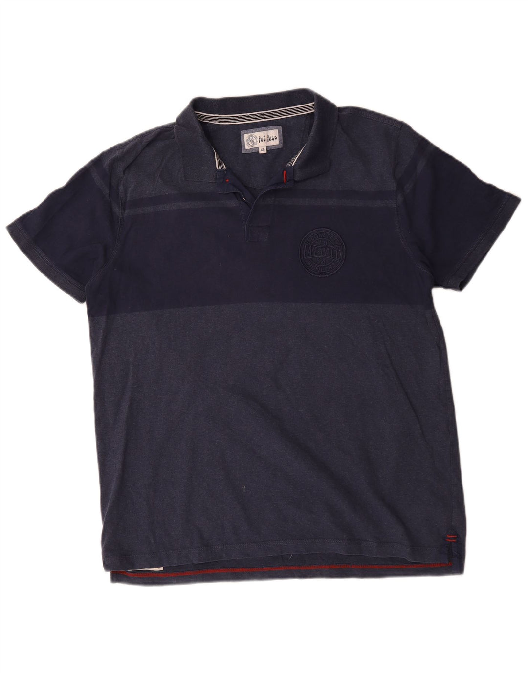 Fat Face herre poloshirt XL marineblå bomuld