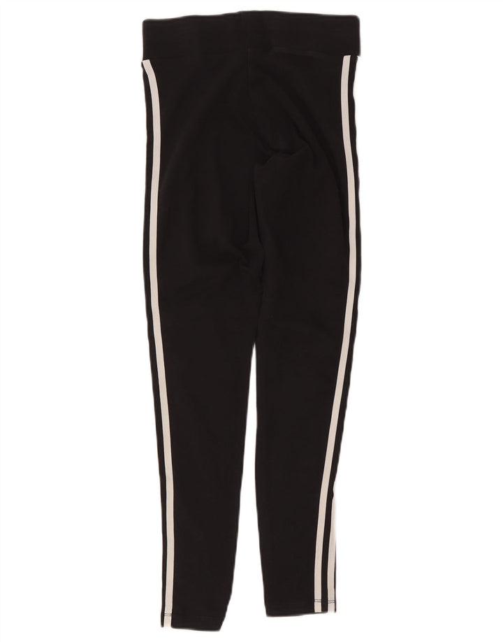 Adidas Dame Leggings UK 10 Small Black Bomuld