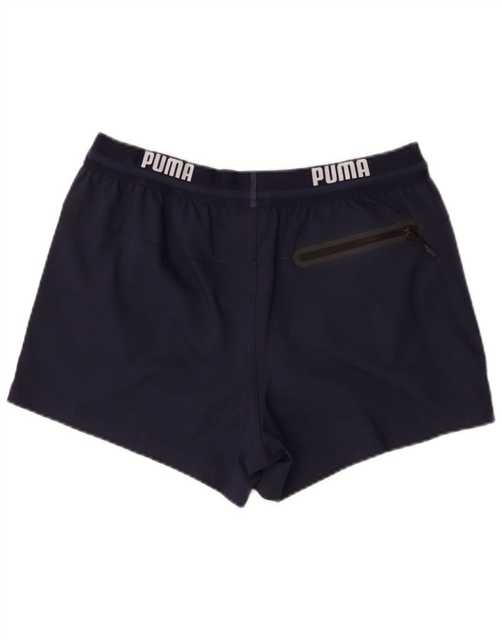Puma Herre grafiske sportsshorts Medium marineblå polyester