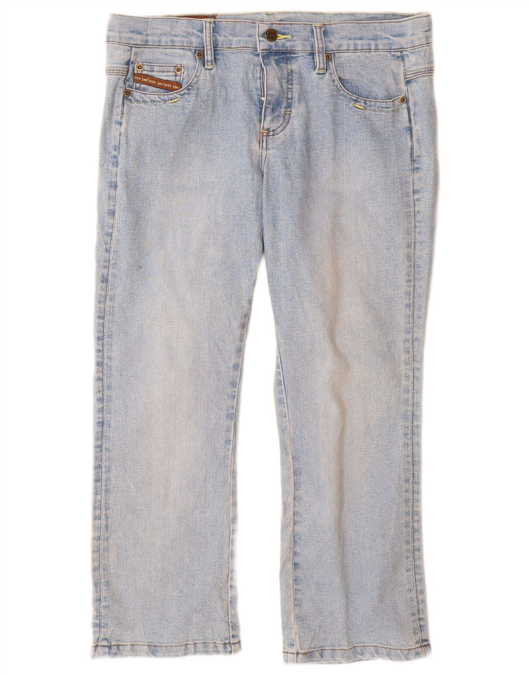Lee Womens Cropped Jeans W32 L24 Blå