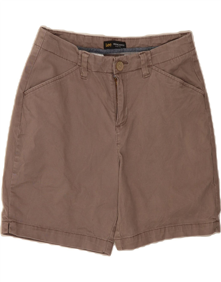 LEE Womens Mid Rise Regular Fit Casual Shorts US 8 Medium W28  Brown Vintage Lee and Second-Hand Lee from Messina Hembry 