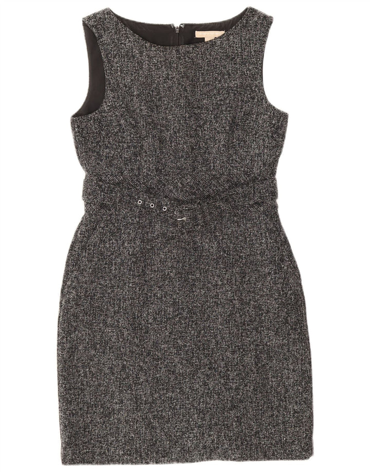 Banana Republic Womens Petite Sheath Dress US 8 Medium Grey Flecked