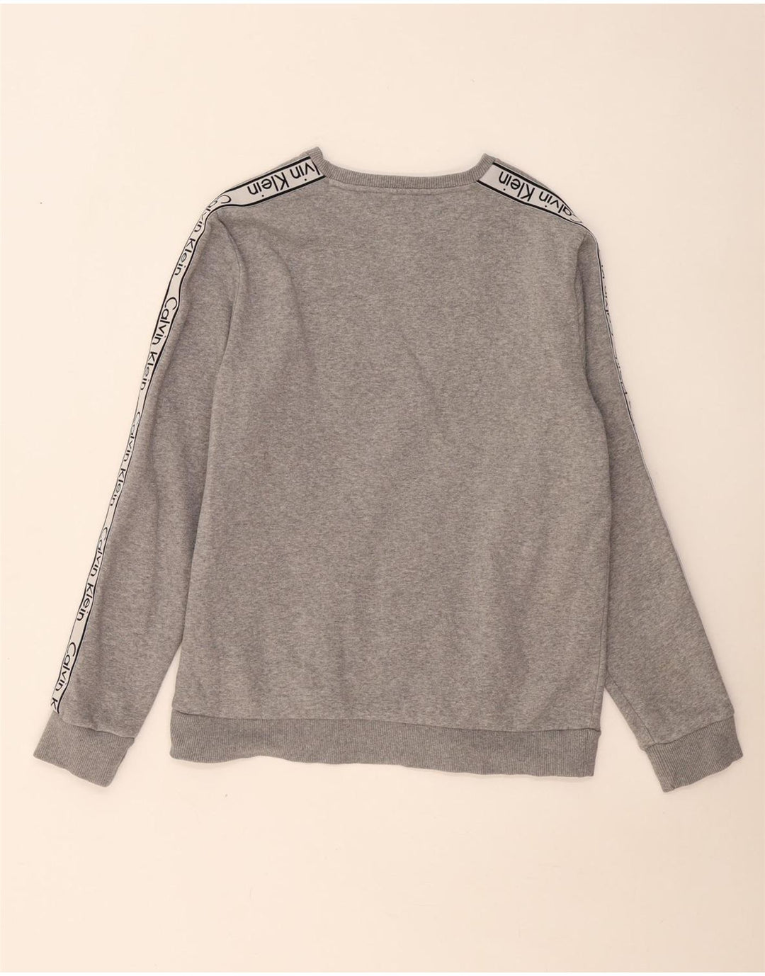 Calvin Klein Herre Grafisk Sweatshirt Jumper Lille Grå Bomuld