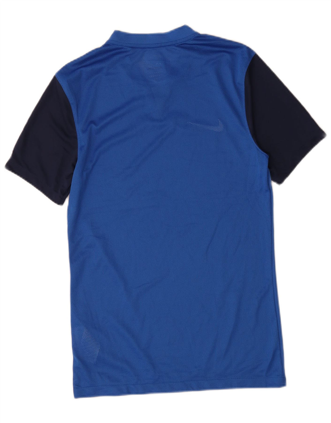 Nike Herre Dri Fit Slim Fit T-Shirt Top Lille Blå Colourblock Polyester