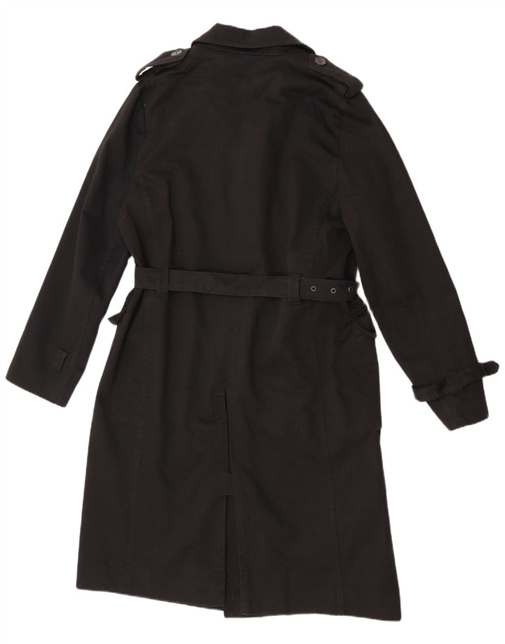 La Redoute Dame Trench Coat UK 16 Stor Sort Bomuld