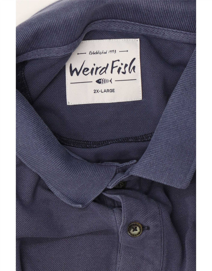 Weird Fish Herre Polo Shirt 2XL Navy Blue