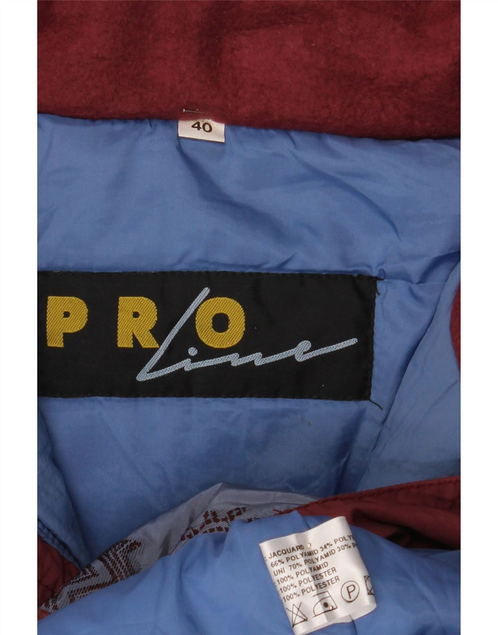 Canyon Herre Oversized Anorak Skijakke UK 40 Large Blue Floral Polyamid