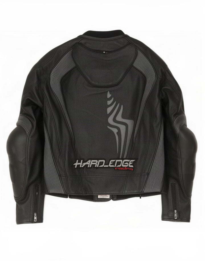 Hein Gericke Herre Graphic Læder Racer Jacket EU 52 Large Black